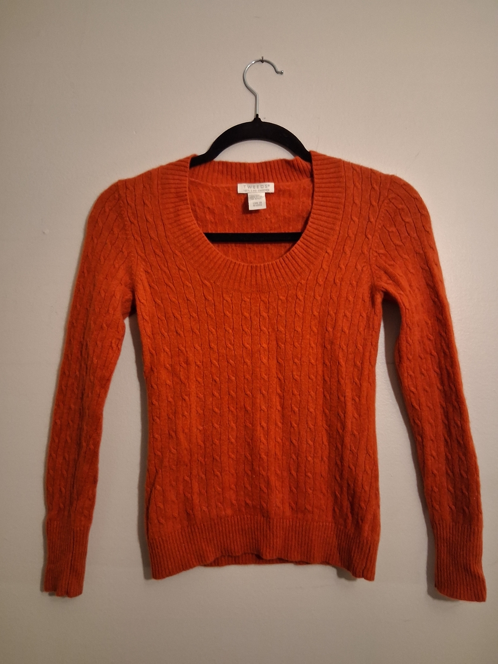 Tweeds Orange Cashmere Sweater
